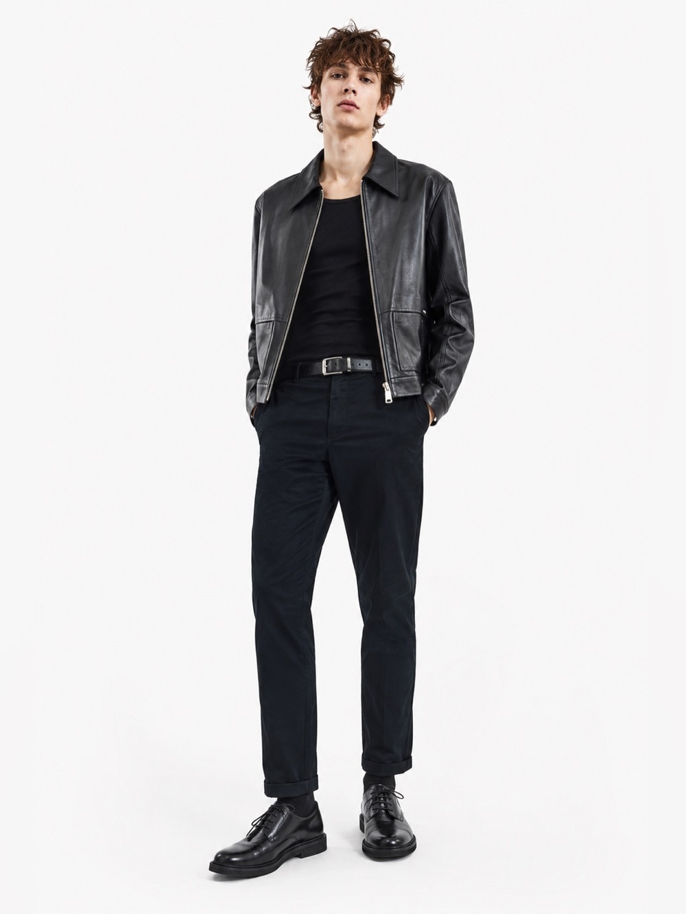 The Kooples Men’s Black Cotton Trousers Pants EU 48 US 32 Elastic Waist NWT